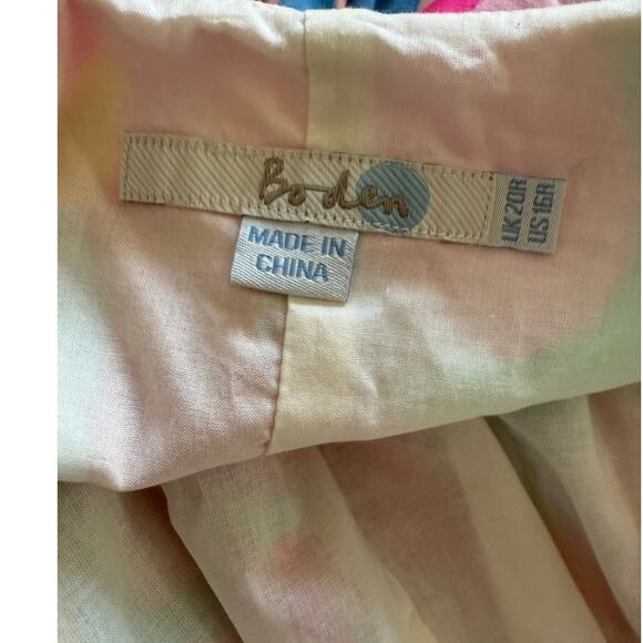 Boden Flowershow Fit & Flare Cap sleeve Dress, US 16 - Picture 3 of 5